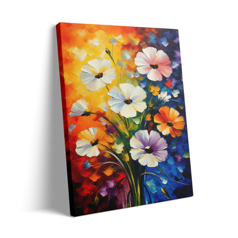 Tablou Canvas Paint Flowers [2]