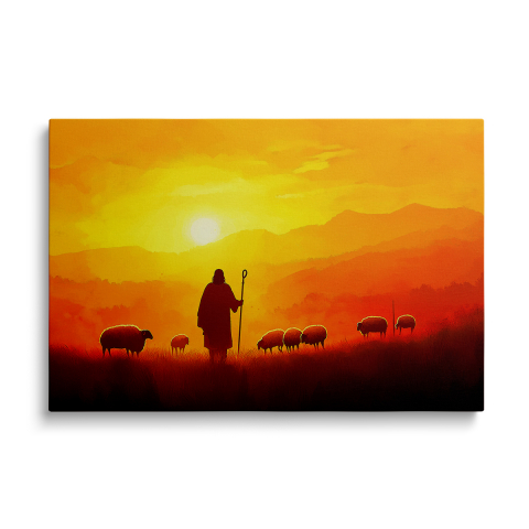 Tablouri Canvas Crestine - Tablou Canvas Păstorul