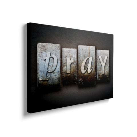 Tablou Canvas Pray -Metal [1]