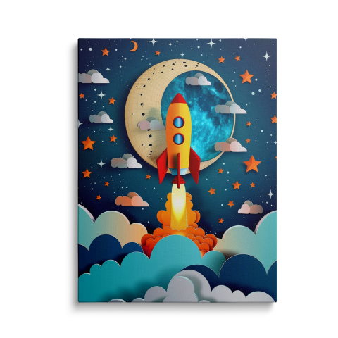 Tablouri Canvas Science Fiction - Tablou Canvas Rachetă