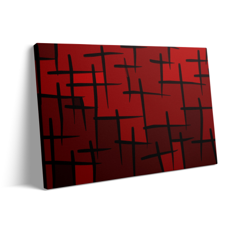 Tablou Canvas Red-Black [2]