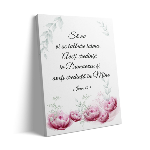 Tablou Canvas Să nu vi se tulbure inima [2]