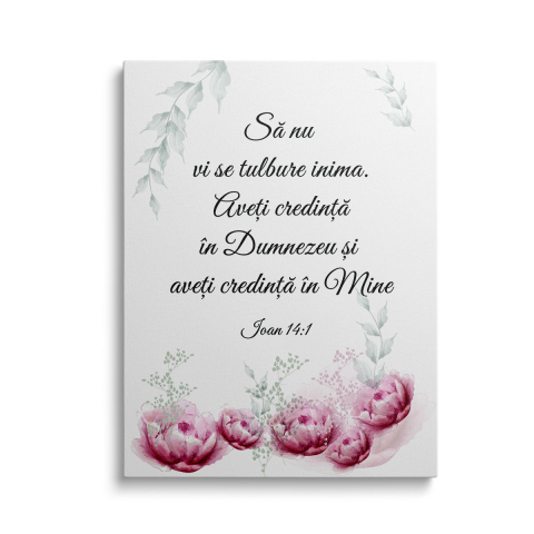 Tablouri Canvas - Tablou Canvas Să nu vi se tulbure inima