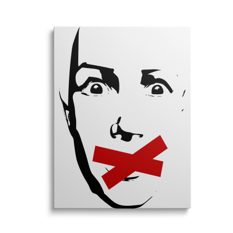 Tablouri Canvas Abstracte - Tablou Canvas Silent Man