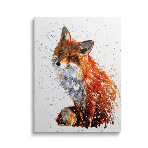 Tablouri Canvas Animale - Tablou Canvas Fox Paint