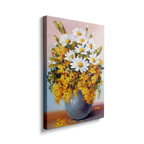 Tablou Canvas White and Yellow Flowers [1]