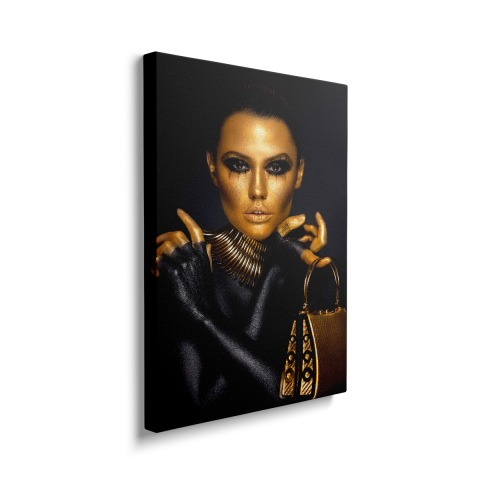 Tablou Canvas Women Black-Gold 2 [1]