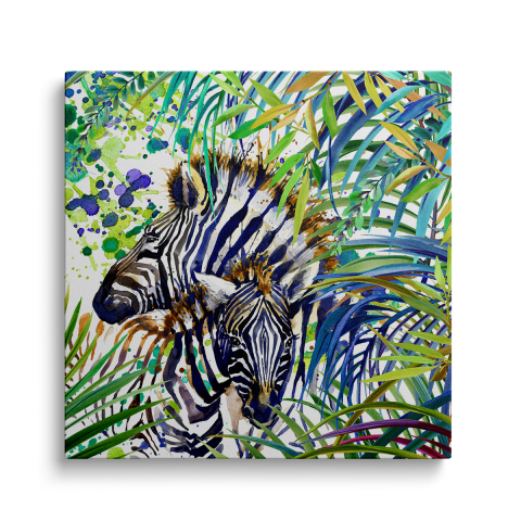 Tablouri Canvas Animale - Tablou Canvas Zebras Jungle