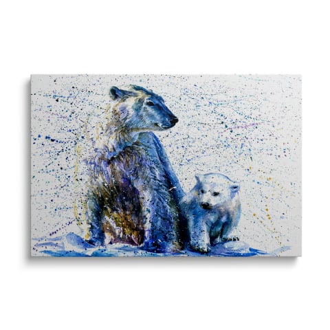 Tablouri Canvas - Tablou Canvas Bear and Her Cub