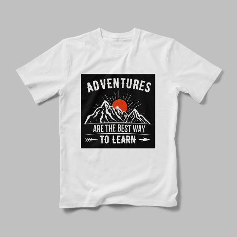 Tricouri Personalizate Camping - Tricou Personalizat Adventures Are
