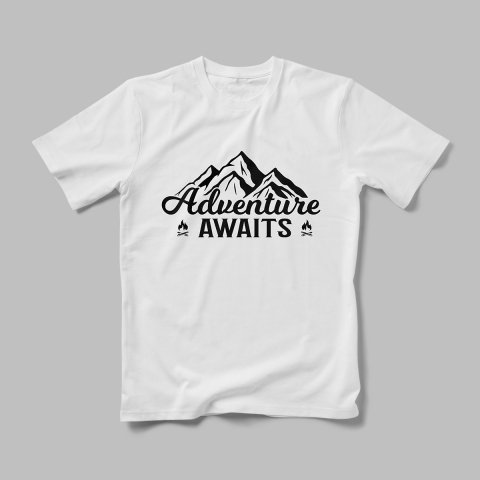 Tricouri Personalizate Camping - Tricou Personalizat Advenure Awaits