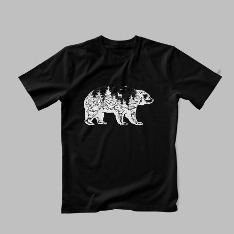 Tricou Personalizat Bear Forest [1]
