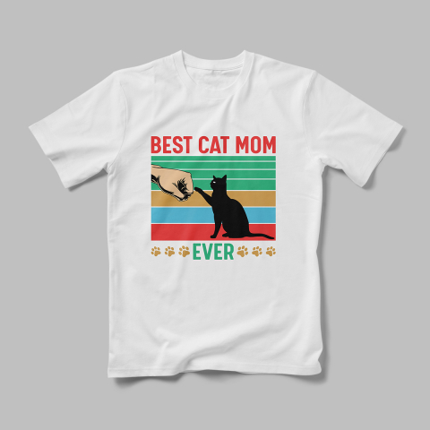 Tricouri Personalizate Pisici - Tricou Personalizat Best Cat Mom Ever