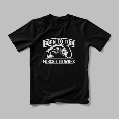 Tricouri Personalizate Hobby Pescuit - Tricou Personalizat Born to Fish