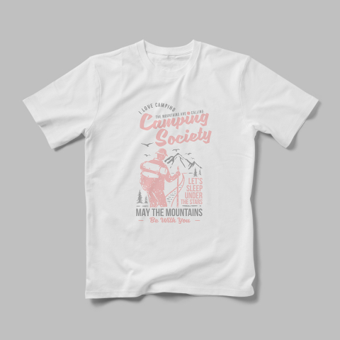Tricouri Personalizate Camping - Tricou Personalizat Camping Society