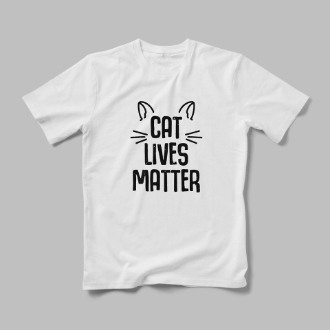 Tricouri Personalizate Pisici - Tricou Personalizat Cat Lives Matter