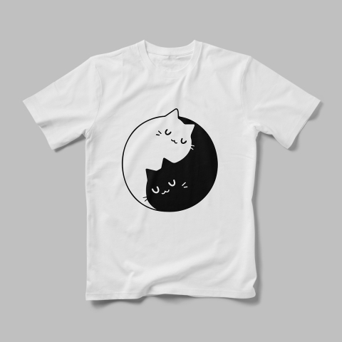 Tricouri Personalizate Pisici - Tricou Personalizat Cats Balck Waith