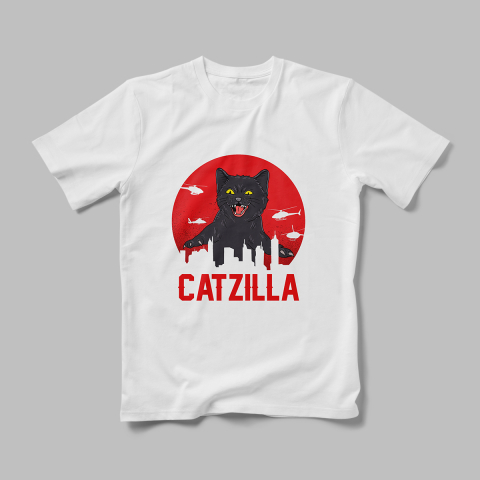 Tricouri Personalizate Pisici - Tricou Personalizat Catzilla