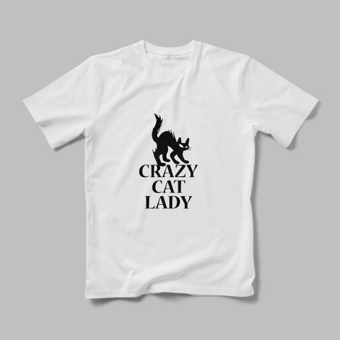 Tricouri Personalizate Pisici - Tricou Personalizat Crazy Cat Lady