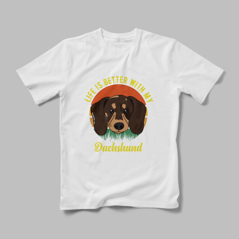 Tricouri Personalizate Câini - Tricou Personalizat Dachshund