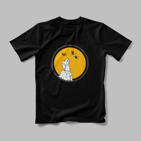 Tricou Personalizat Dog and Birds [1]