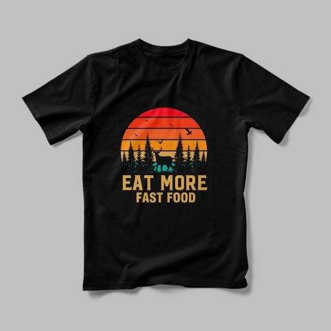 Tricou Personalizat Eat More Fast Food [1]
