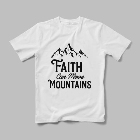 Tricouri Personalizate - Tricou Personalizat Faith Can More