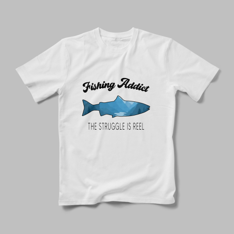 Tricouri Personalizate Hobby Pescuit - Tricou Personalizat  Fishing Addict