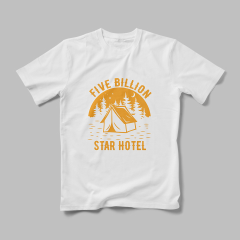 Tricouri Personalizate Camping - Tricou Personalizat Five Billion Star