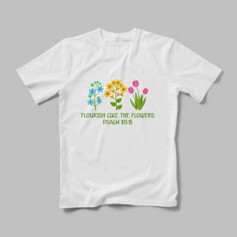 Tricouri Personalizate - Tricou Personalizat Flourish