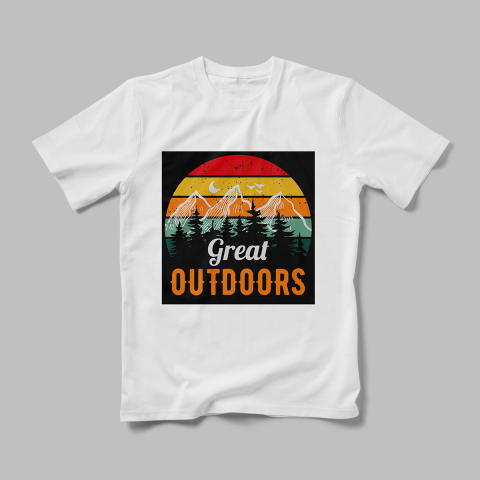 Tricouri Personalizate Camping - Tricou Personalizat Great Outdoors