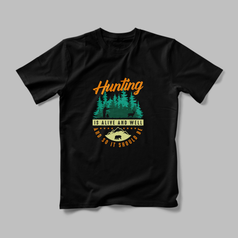 Tricou Personalizat Hunting Is Alive [1]