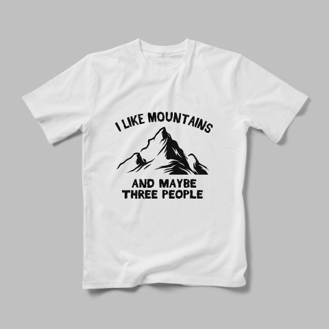 Tricouri Personalizate Camping - Tricou Personalizat I like Mountains