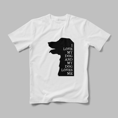 Tricouri Personalizate Câini - Tricou Personalizat I Love My Dog