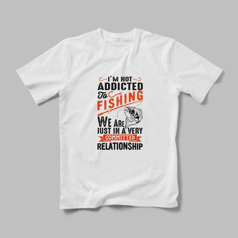 Tricouri Personalizate Hobby Pescuit - Tricou Personalizat  I`M Not addicted