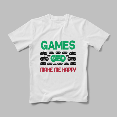 Tricouri Personalizate Hobby Gaming - Tricou Personalizat Make Me Happy