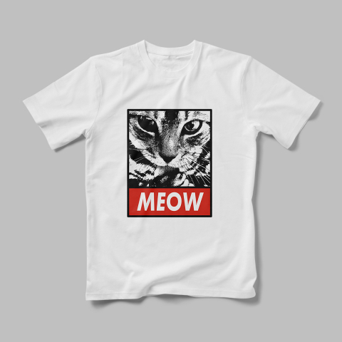 Tricouri Personalizate Pisici - Tricou Personalizat Meow