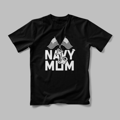 Tricou Personalizat Navy Mom [1]