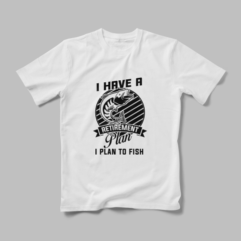 Tricouri Personalizate Hobby Pescuit - Tricou Personalizat Plan To Fish