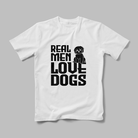 Tricouri Personalizate Câini - Tricou Personalizat Real Men