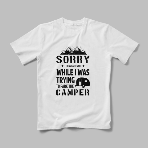 Tricouri Personalizate Camping - Tricou Personalizat Sorry