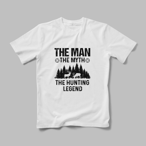 Tricouri Personalizate Hobby Hunting - Tricou Personalizat The Man