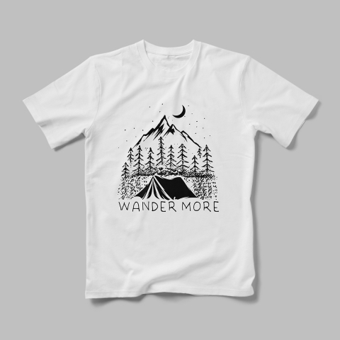 Tricouri Personalizate Camping - Tricou Personalizat Wander More