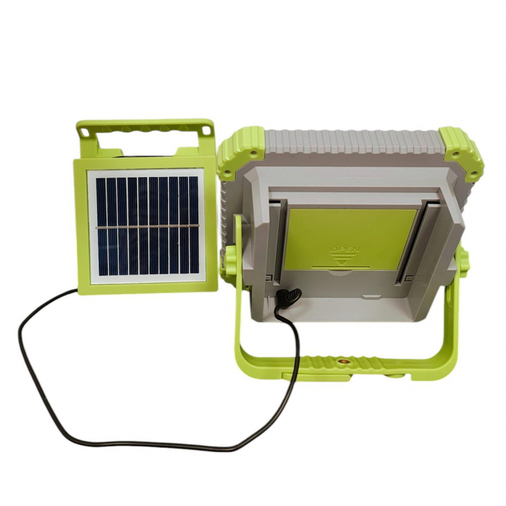 Set trepied telescopic, H max 1,8m si  Proiector solar reincarcabil cu panou detasabil ,multiple functii,telecomanda - Imagine produs en-gros [4]