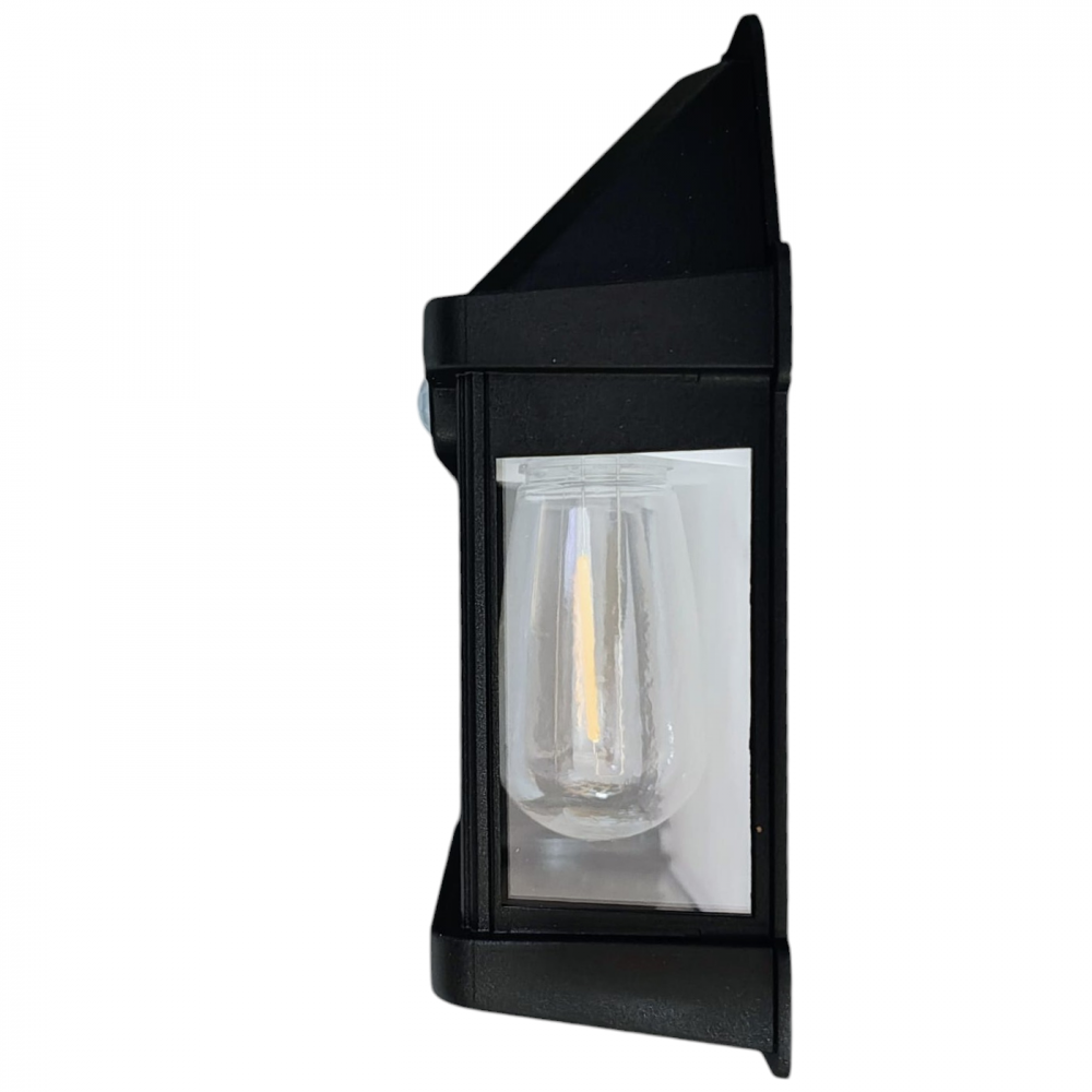 Lampă solara de perete cu senzor de lumina si miscare,YT-888 1W Design tip felinar cu bec - Imagine produs en-gros [5]