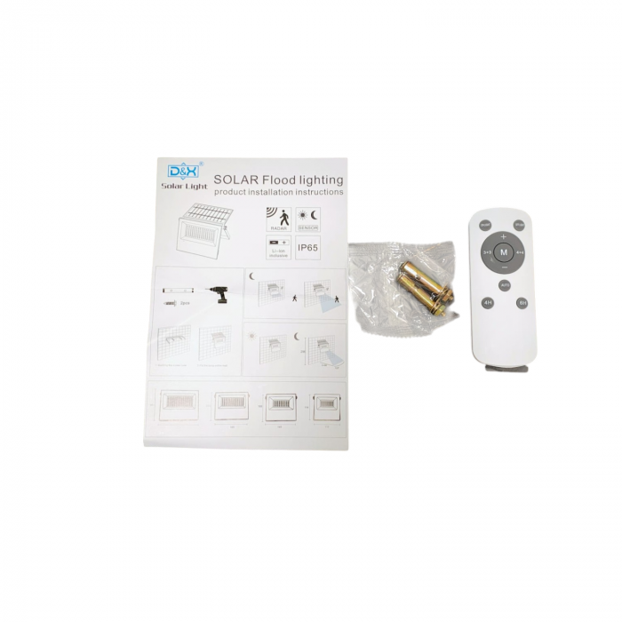 Reflector, proiector solar Led 120W DX010-120 cu telecomanda [9]