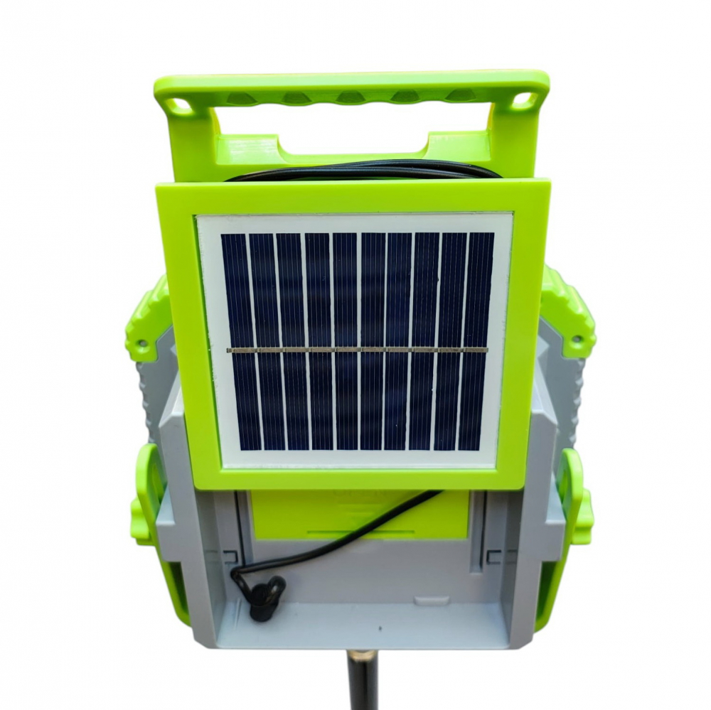 Set trepied telescopic, H max 1,8m si  Proiector solar reincarcabil cu panou detasabil ,multiple functii,telecomanda - Imagine produs en-gros [5]