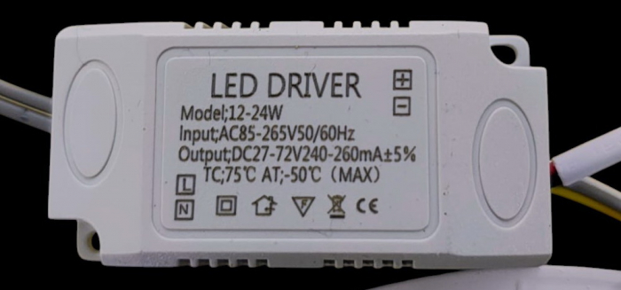 Aplică LED Slim Încastrată în Tavan, cu Senzor de Mișcare și Crepuscular, Ramă Metalică Albă, Ø168mm [3]