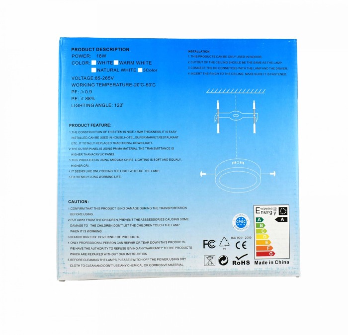 Aplica 18 W Patrata - Imagine produs en-gros [4]
