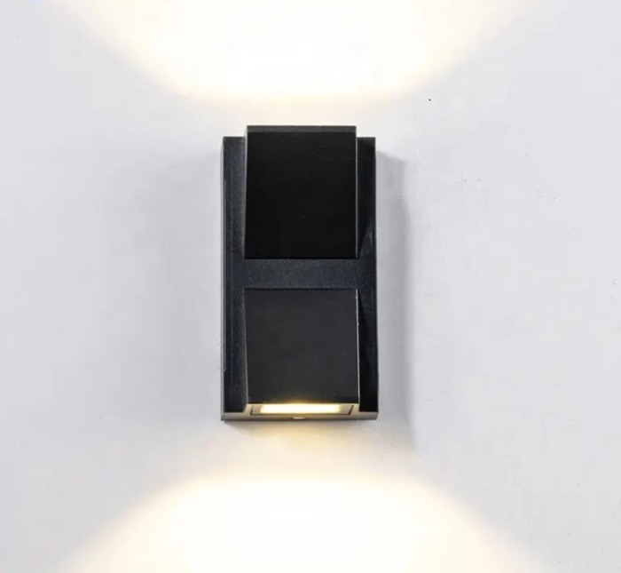 Aplica de exterior din aluminiu cu lumina rece sus jos   6500 K AL-042 - Imagine produs en-gros [4]